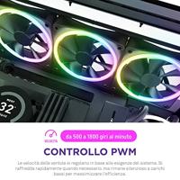 NZXT F140 RGB DUO - 140mm RGB Fan - Twin - Black - thumbnail