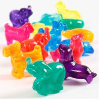 Creativ Company Figuur kralen, afm 25 mm, gatgrootte 4 mm, ca. 220 stuk, parelmoer kleuren, 700 ml/ 1 doosje - thumbnail