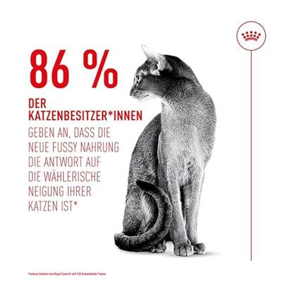 Royal Canin Fussy Exigent | Dubbel Pakket | 2 x 400 g | Volledig voer voor volwassen kieskeurige katten | Combinatie van aroma's en speciale kroketvorm | Rijk aan eiwitten