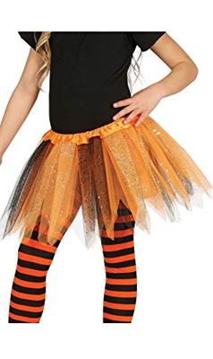 Tutu Oranje/Zwart Glitter Kind