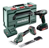 Metabo Combo Set BS 18 accuboormachine en SGS 18 LTX Q buxus- en grasschaar, 18 Volt, 2X2AH Li-Ion - 685186000 - thumbnail