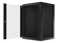 Lanberg WF01-6618-10B rack 18U Wandrek Zwart - thumbnail