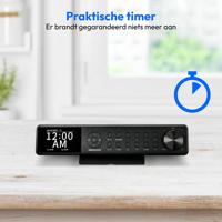MEDION P66750 keukenonderbouwradio (DAB+ keukenradio, PLL FM-radio, dimbaar TFT-kleurendisplay, kookwekker, bluetooth, ledstrip, incl. montagemateriaal) zwart - thumbnail