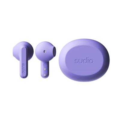 sudio A3 Paarse mist - De oordopjes voor de hele dag. Uitgebalanceerde luisterervaring, verbeterde microfoons, Bluetooth-verbinding met meerdere punten, Bluetooth 5.4, waterbestendigheid IPX4