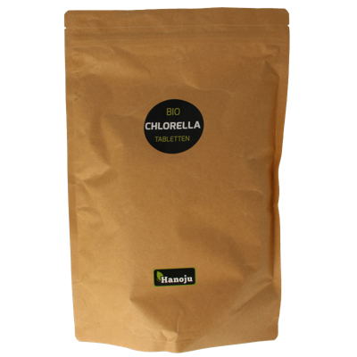 Hanoju Bio chlorella tabletten papier zak 2500 Tabletten