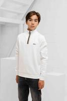 Hugo Boss Half Zip Sweater Kids Wit - Maat 152 - Kleur: Wit | Soccerfanshop - thumbnail