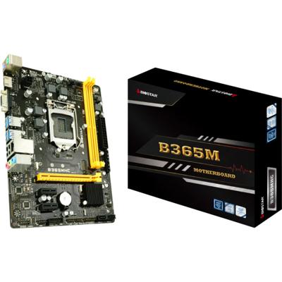 Biostar B365MHC moederbord Intel B365 LGA 1151 (Socket H4) micro ATX