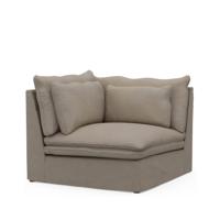 Rivièra Maison Modulaire Bank 'Continental' Corner,  Oxford Weave, kleur Anvers Flax - thumbnail