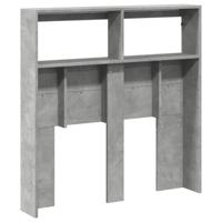 Hoofdbordkast met LED-verlichting 100x17x102 cm betongrijs - thumbnail