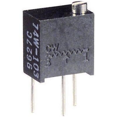 Vishay T63YB103KT20 T63YB103KT20 Spindeltrimmer 12-slagen Lineair 0.25 W 10 kΩ 4320 ° 1 stuk(s)