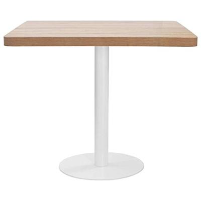Bistrotafel 80x80 cm MDF lichtbruin - thumbnail