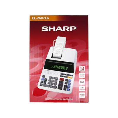 Sharp Tischrechner druckend EL-2607 LG 12 Stellen, schwarz/rot Druck Bureaurekenmachine Universeel Zwart, Wit (b x h x d) 222 x 78 x 335 mm Sharp Tischrechner druckend EL-2607 LG 12 Stellen, schwarz/rot Druck Bureaurekenmachine Universeel Zwart, Wit (b x h x d) 222 x 78 x 335 mm