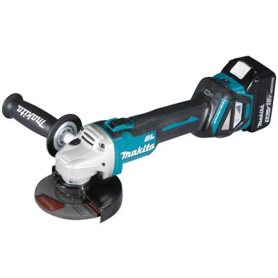 Makita DGA511RTJ Accu Haakse Slijper 125mm 18V 5.0Ah in Mbox
