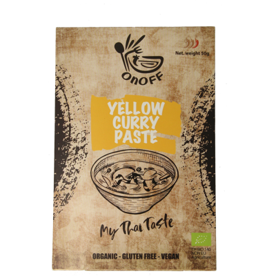 Onoff Thaise gele currypasta bio 50 Gram