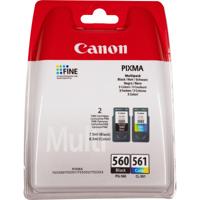Canon PG-560/Cl-561 inktcartridge 2 stuk(s) Origineel Normaal rendement Zwart, Cyaan, Magenta, Geel - thumbnail