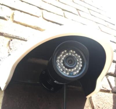 Hikvision Digital Technology DS-1250ZJ Beschermdak voor bewakingscamera, compatibel met DS-2CD45XXF(WD)-I(Z)(H) (S), voor buiten, wit, 264,7 x 152 mm