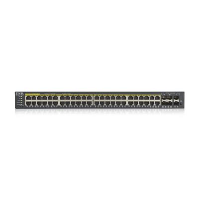 ZyXEL GS1920-48HPV2 Managed Gigabit Ethernet (10/100/1000) Zwart Power over Ethernet (PoE)