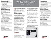 TV-stick Hauppauge WinTV-HVR-935HD Opnamefunctie, Met DVB-T antenne, Met afstandsbediening Aantal tuners: 1 - thumbnail