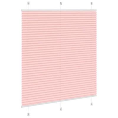 VidaXL Plissé rolgordijn 115x100cm stofbreedte 114,4cm polyester roze VidaXL Plissé rolgordijn 115x100cm stofbreedte 114,4cm polyester roze