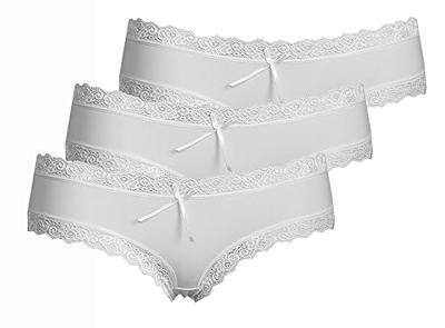 J&C dames string / hipster 3-pack kant 1610/1604 - Kanten ondergoed - Kanten ondergoed - Microfiber