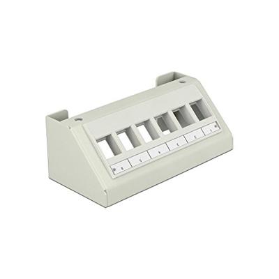 Delock Keystone houder 6 poorten multimedia paneel grijs