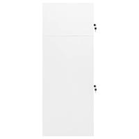 Zadelkast 53x53x140 cm staal wit - thumbnail