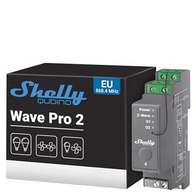 Shelly Shelly Qubino Wave PRO 2 DIN-railrelais Z-Wave