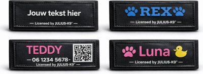 Eigen naam label - klein 110 x 30mm - Per stuk