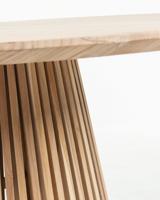 Kave Home Ronde Eettafel 'Jeanette' Teakhout, 120cm, kleur Naturel - thumbnail
