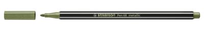 STABILO Pen 68 metallic, premium viltstift, metallic licht groen, per stuk STABILO Pen 68 metallic, premium viltstift, metallic licht groen, per stuk