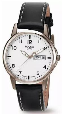 Horlogeband Boccia 604-12 / 811 X337S18 Leder Zwart 18mm