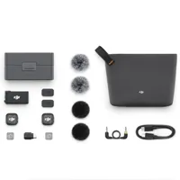 DJI Mic 3 (2 TX + 1 RX + Oplaadetui), draadloze microfoon voor iPhone/camera/Android, ultralicht, adaptieve versterkingsregeling voor gebalanceerd volume, voor 28 uur gebruik, vlog - thumbnail