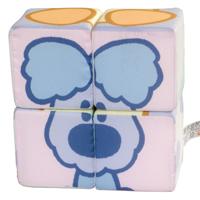 Woezel en Pip Stoffen Blokken-Puzzel 4 Blokken - thumbnail