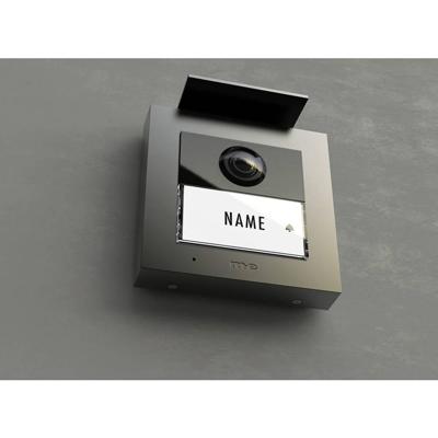 m-e modern-electronics VDV-2010 A Buitenunit voor Video-deurintercom Kabelgebonden, RFID Antraciet