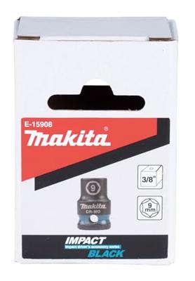 Makita E-15908 Impact Black Krachtdop 3/8" kort | 9 mm Makita E-15908 Impact Black Krachtdop 3/8" kort | 9 mm