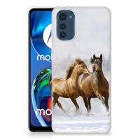 Motorola Moto E32/E32s | TPU Hoesje | Paarden - thumbnail