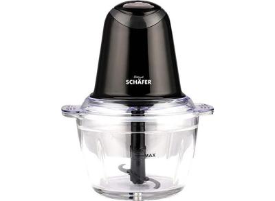 Schafer Elektrische hakmolen 1L - Glazen kom - 500W - Zwart Schafer Elektrische hakmolen 1L - Glazen kom - 500W - Zwart