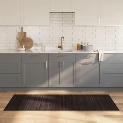 VidaXL Vloerkleed rechthoekig 80x200 cm bamboe donkerbruin