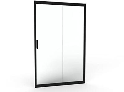 Saqu Sturdy schuifdeur met omkeerbare draairichting incl. antikalk 130x200cm mat zwart