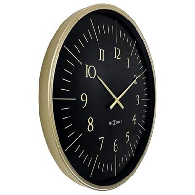 Wandklok 77cm-Zwart/Wit-Kunststof-NeXtime 'Galaxy Large'