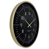 Wandklok 77cm-Zwart/Wit-Kunststof-NeXtime 'Galaxy Large' - thumbnail