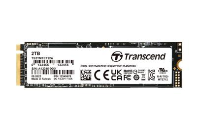 Transcend MTE712A 1 TB NVMe/PCIe M.2 SSD 2280 harde schijf PCIe NVMe 4.0 x4 Industrial TS1TMTE712A