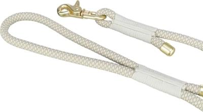TRIXIE Soft Rope 1984019 Hondenriem, M-L 1,0 m/10 mm, grijs, robuuste lange hondenriem van touw met Trigger Snap Hook, voor middelgrote honden, zacht en rond materiaal, met polsband