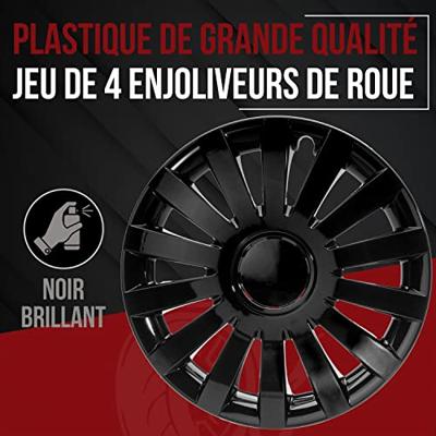 Albrecht wieldop "wind black plus" wheel cover wind s 17" set of 4 ml plus