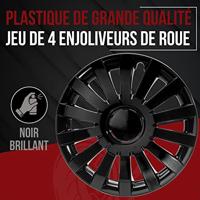 Albrecht wieldop "wind black plus" wheel cover wind s 17" set of 4 ml plus - thumbnail