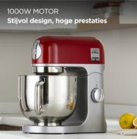 Voedselverwerker Kenwood 0W20011138 Inox 5 L 1000W 1000 W 5 L Zwart Rood - thumbnail