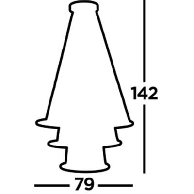 Searchlight HanglampRevolve vide 3-rings zwart - 40176-3BK