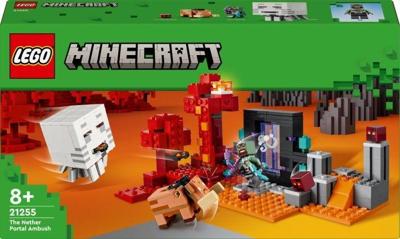 LEGO minecraft 21255 hinderlaag bij het nether-portaal