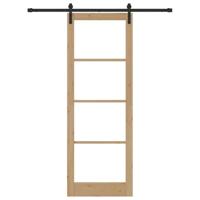 Schuifdeur ORKDAL Bruin 83 x 232 cm Massief grenenhout - thumbnail