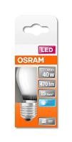 OSRAM HOMELIGHTING 4058075435124 LED-lamp Energielabel E (A - G) E27 Peer 4 W = 40 W Koudwit (Ø x l) 45 mm x 77 mm 1 stuk(s) - thumbnail